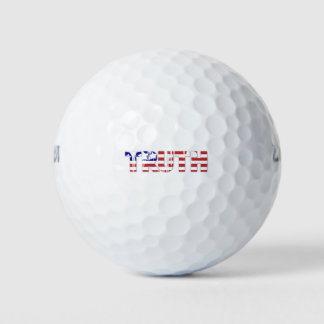 Pelotas De Golf La palabra "verdad" con bandera estadounidense