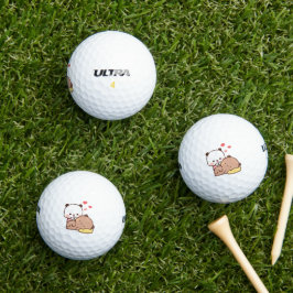 Pelotas De Golf La pareja de osos pandas, los abrazos de los bubu 