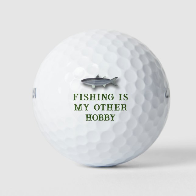 Pelotas De Golf La Pesca Es Mi Otro Hobby Mullet Fish Golf Balls (Anverso)