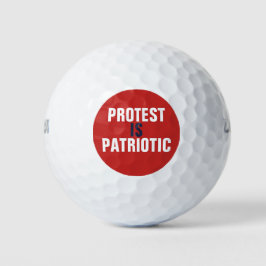 Pelotas De Golf La protesta es patriótica
