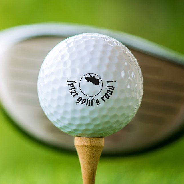 Pelotas De Golf La ronda de Slogan Jetzt geht (Subido por el creador)