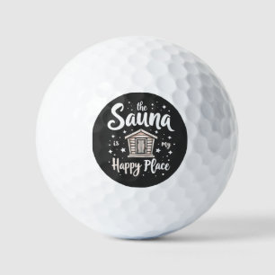 Pelotas De Golf La Sauna es mi lugar feliz