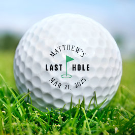 Pelotas De Golf La última ronda de golf de soltero