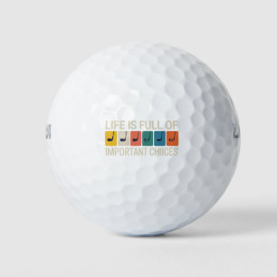 Pelotas De Golf La vida de golfista está llena de opciones importa