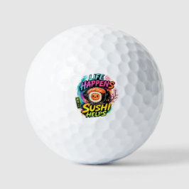 Pelotas De Golf La vida sucede Sushi ayuda
