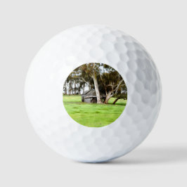 Pelotas De Golf La vieja choza de madera