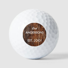 Pelotas De Golf La vieja madera rusa personalizada