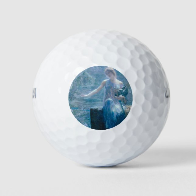 Pelotas De Golf La vigilia de Valkyrie (Dama elegante en un castil (Anverso)