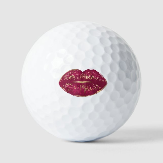 Pelotas De Golf Labios rojos (Anverso)