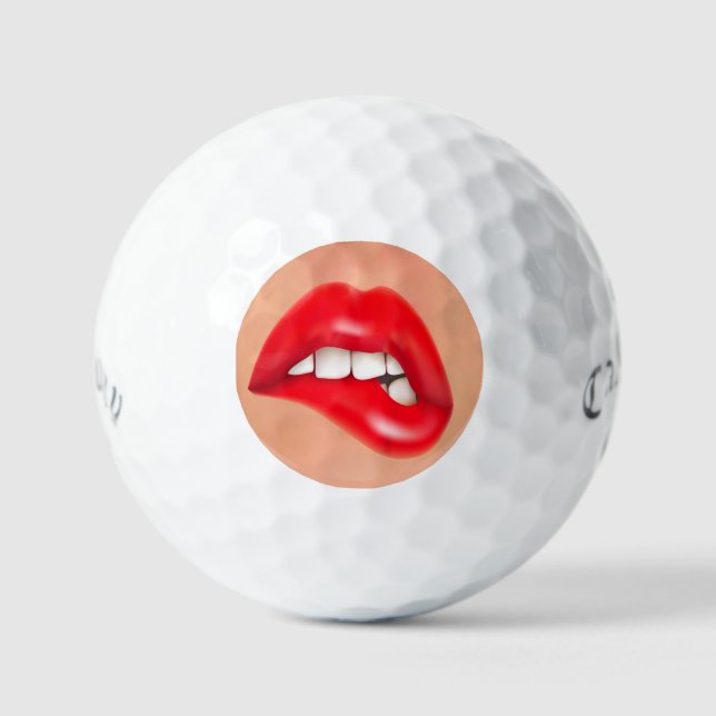 Pelotas De Golf Labios rojos Callaway Supersoft Golf Balls (Anverso)