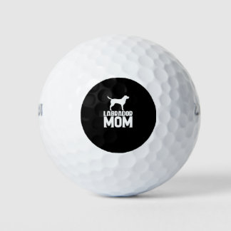 Pelotas De Golf Labrador Mom White Text