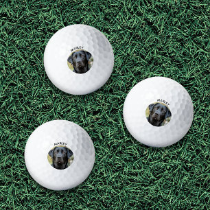 Pelotas De Golf Labrador negro, foto Personalizado