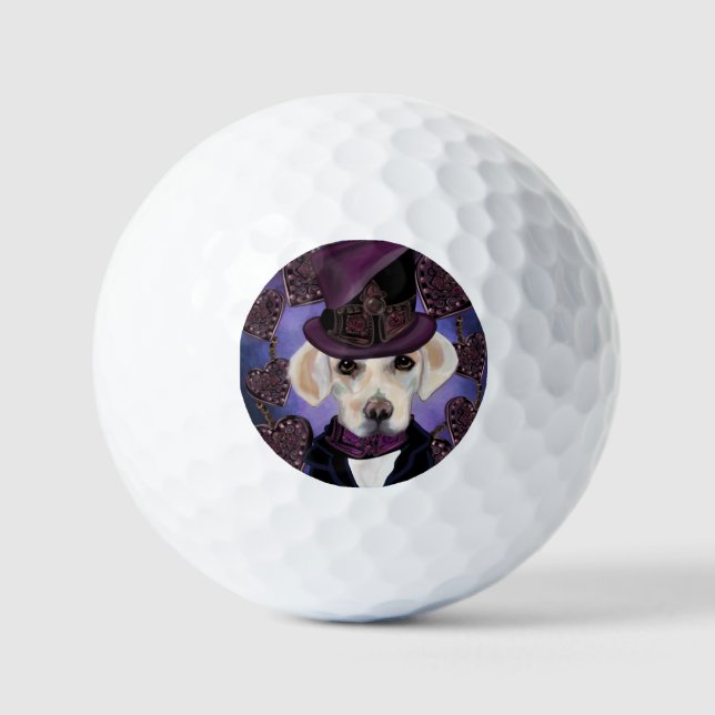 PELOTAS DE GOLF LABRADOR RETRIEVER            (Anverso)