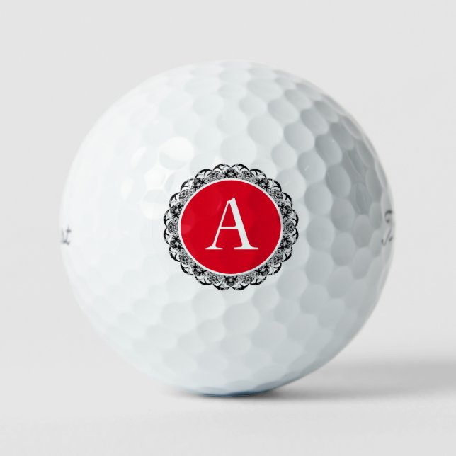 PELOTAS DE GOLF LACE PATTERN PERSONALIZADO INICIAL GOLF BALLS (Anverso)