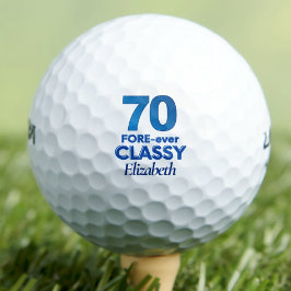 Pelotas De Golf Lady Golfer Gift 70 - 70th FORE-ever Classy