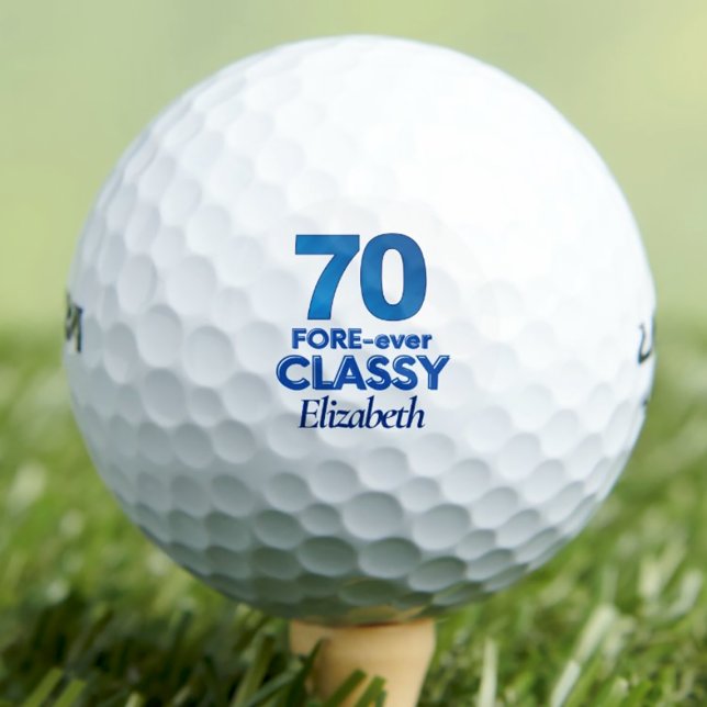 Pelotas De Golf Lady Golfer Gift 70 - 70th FORE-ever Classy (Subido por el creador)