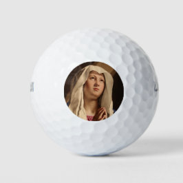 Pelotas De Golf Lady Madonna Praying (Virgen María) (Arte Cristian