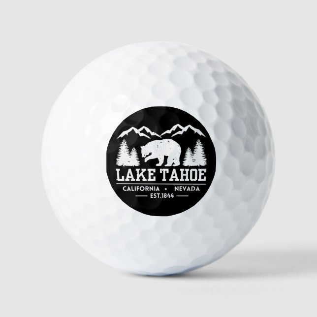 Pelotas De Golf Lago Tahoe - Montañas Grizzly Bear de California (Anverso)