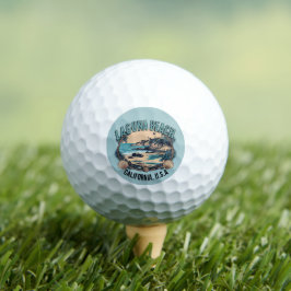 Pelotas De Golf Laguna Beach Retro Vignette