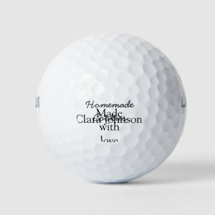Pelotas De Golf Las cocinas caseras agregan tu nombre de texto per