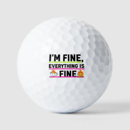 Pelotas De Golf Las sudaderas para hombres 'Estoy Bien' definitiva