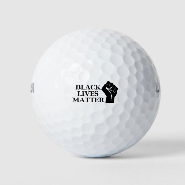 Pelotas De Golf Las vidas negras importan: el puño apretado (Anverso)