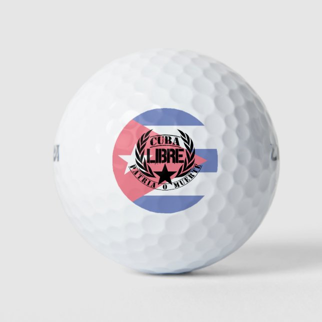 Pelotas De Golf Laureles de Cuba Libre Motto (Anverso)