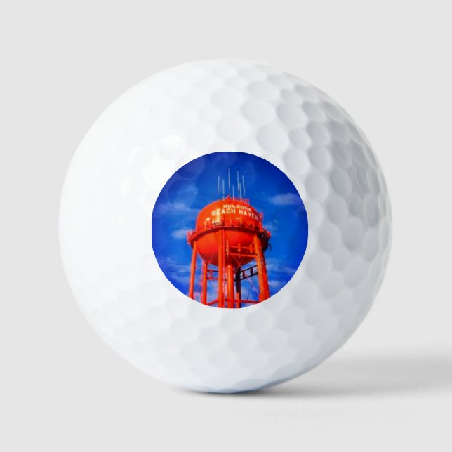 PELOTAS DE GOLF LBI GOLF BALL BEACH HAVEN WATER TOWER (Anverso)