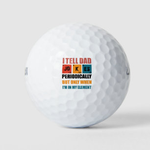 Pelotas De Golf Le digo chistes de papá periódicamente divertido d