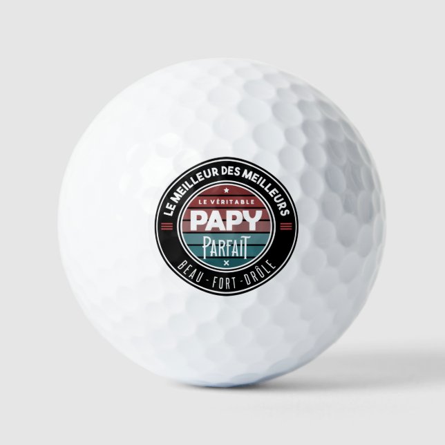 Pelotas De Golf Le véritable papy parfait (Anverso)
