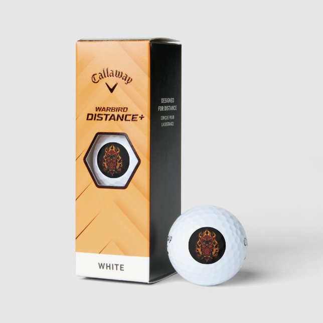 Pelotas De Golf Lechuza de Fuego (Embalaje)