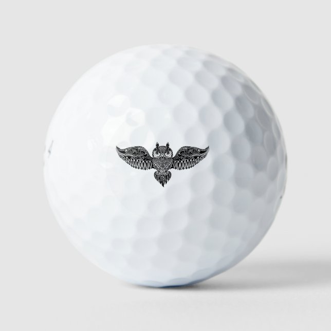 Pelotas De Golf Lechuza inspirada (Anverso)