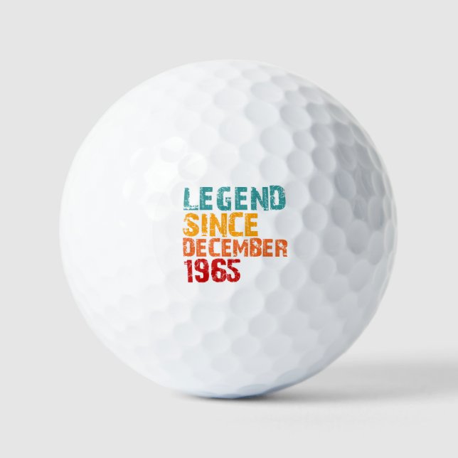 Pelotas De Golf Legend 1965 60th Birthday Gifts for Men Women 60 (Anverso)