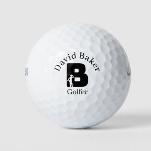 Pelotas De Golf Letra golfer B