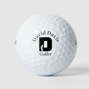 Pelotas De Golf Letra golfer D