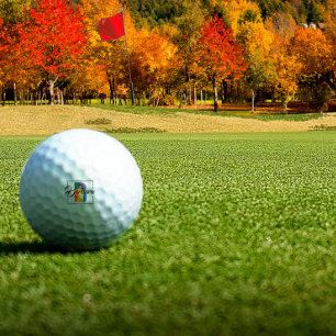 Pelotas De Golf Letra moderna monogramada de color inicial B