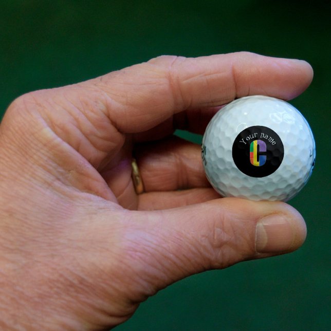 Pelotas De Golf Letra roja roja verde púrpura primera C negra (Subido por el creador)