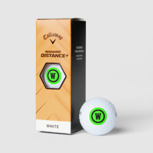 Pelotas De Golf Letra verde brillante inicial