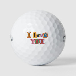 Pelotas De Golf Letras de álbum de recuerdos "Te Amo" Recuerdos de