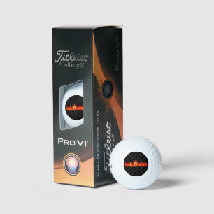 Pelotas De Golf Letras ígneas masivas de SlipperyJoe's Halloween c