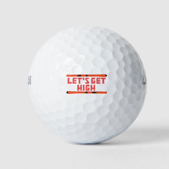 Pelotas De Golf Let's Get High Ski (Anverso)