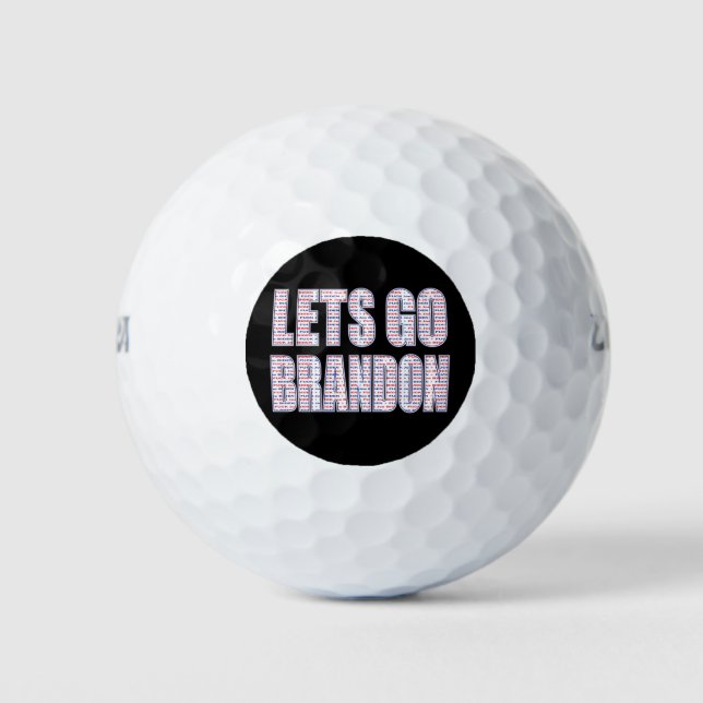 Pelotas De Golf LETS-GO-BRANDON-Whiteeps (Anverso)