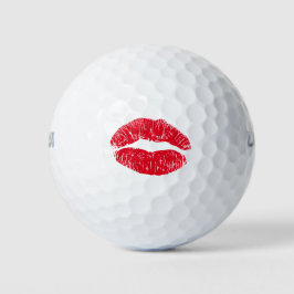 Pelotas De Golf Levantamientos de besos rojos