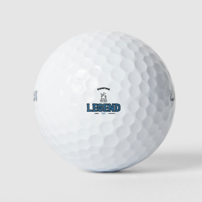 Pelotas De Golf Leyenda de camping desde siempre (Anverso)