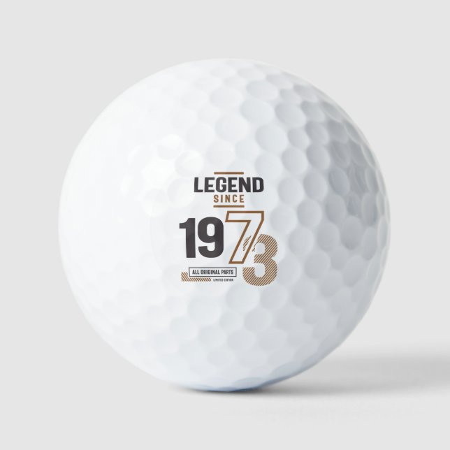 Pelotas De Golf Leyenda desde 1973 50 cumpleaños (Anverso)