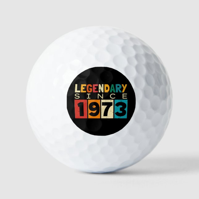 Pelotas De Golf Leyenda desde 1973 51º cumpleaños (Anverso)