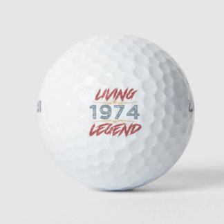 Pelotas De Golf Leyenda Viva 1974 50 cumpleaños