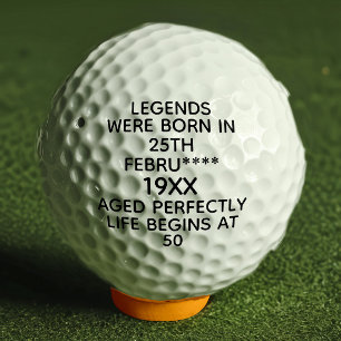 Pelotas De Golf Leyendas personalizados nacieron en la edad de mes