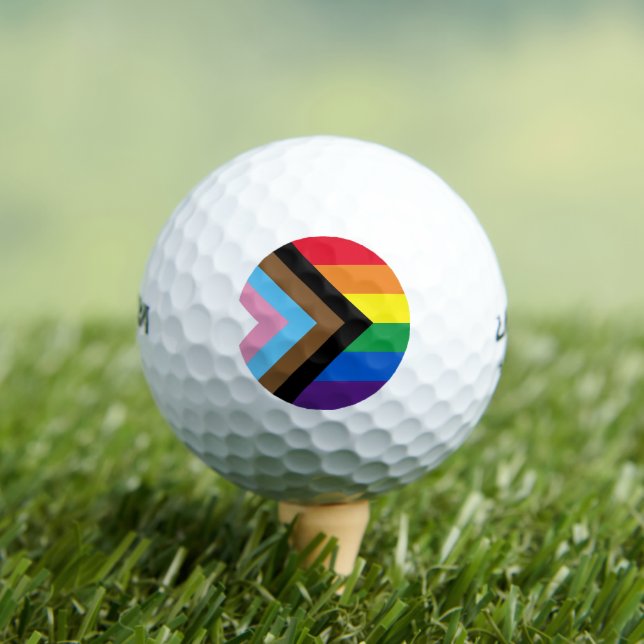 Pelotas De Golf Lgbtq arinbow diversidad inclusiva bandera del org (Camiseta in situ)