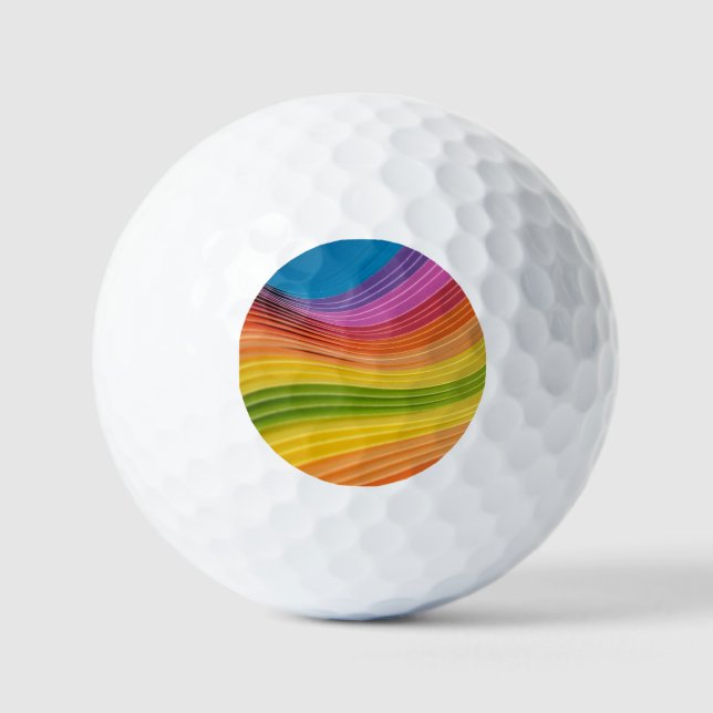 Pelotas De Golf Libertad con arco iris (Anverso)